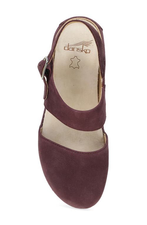Dansko Lucia Slingback Platform Pump In Burgundy