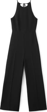 MANGO Open Back Halter Neck Jumpsuit