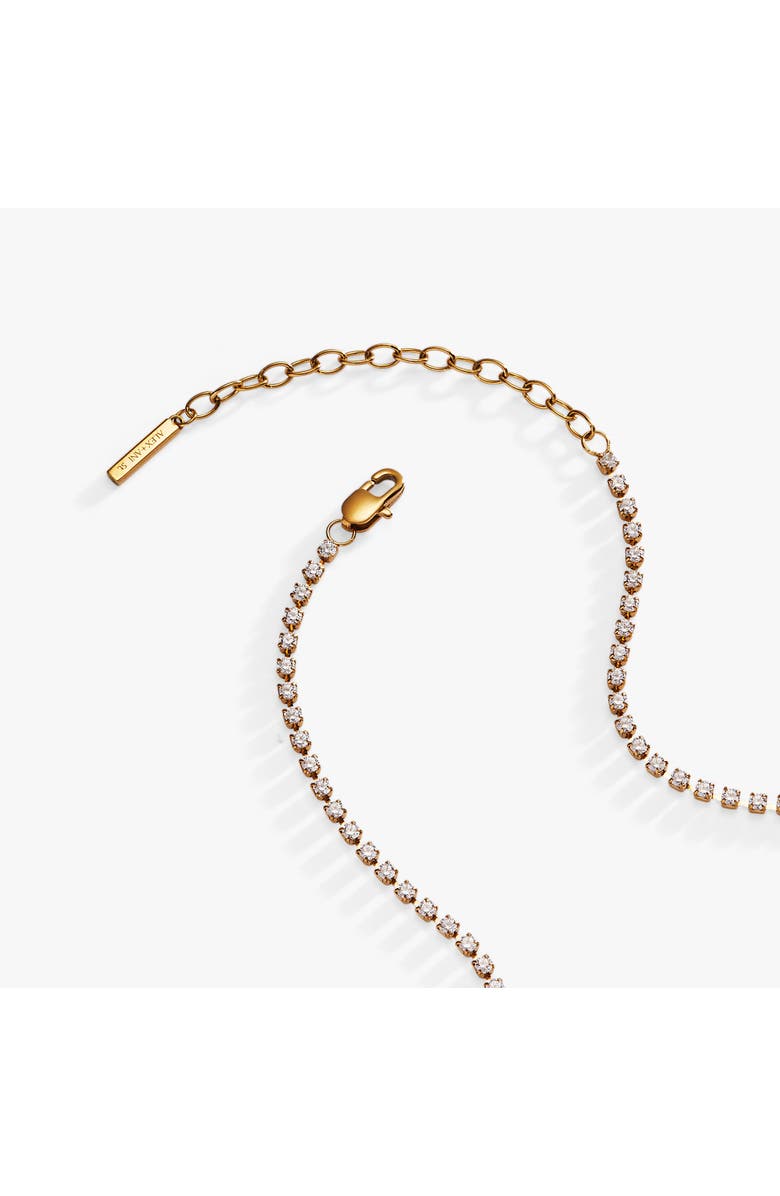 Alex and Ani Bride Tennis Chain Necklace, Alternate, color, Silver