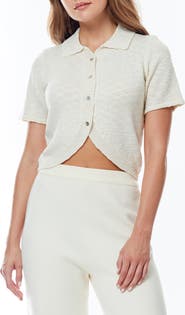 BY DESIGN Arizona Short Sleeve Crop Cardigan