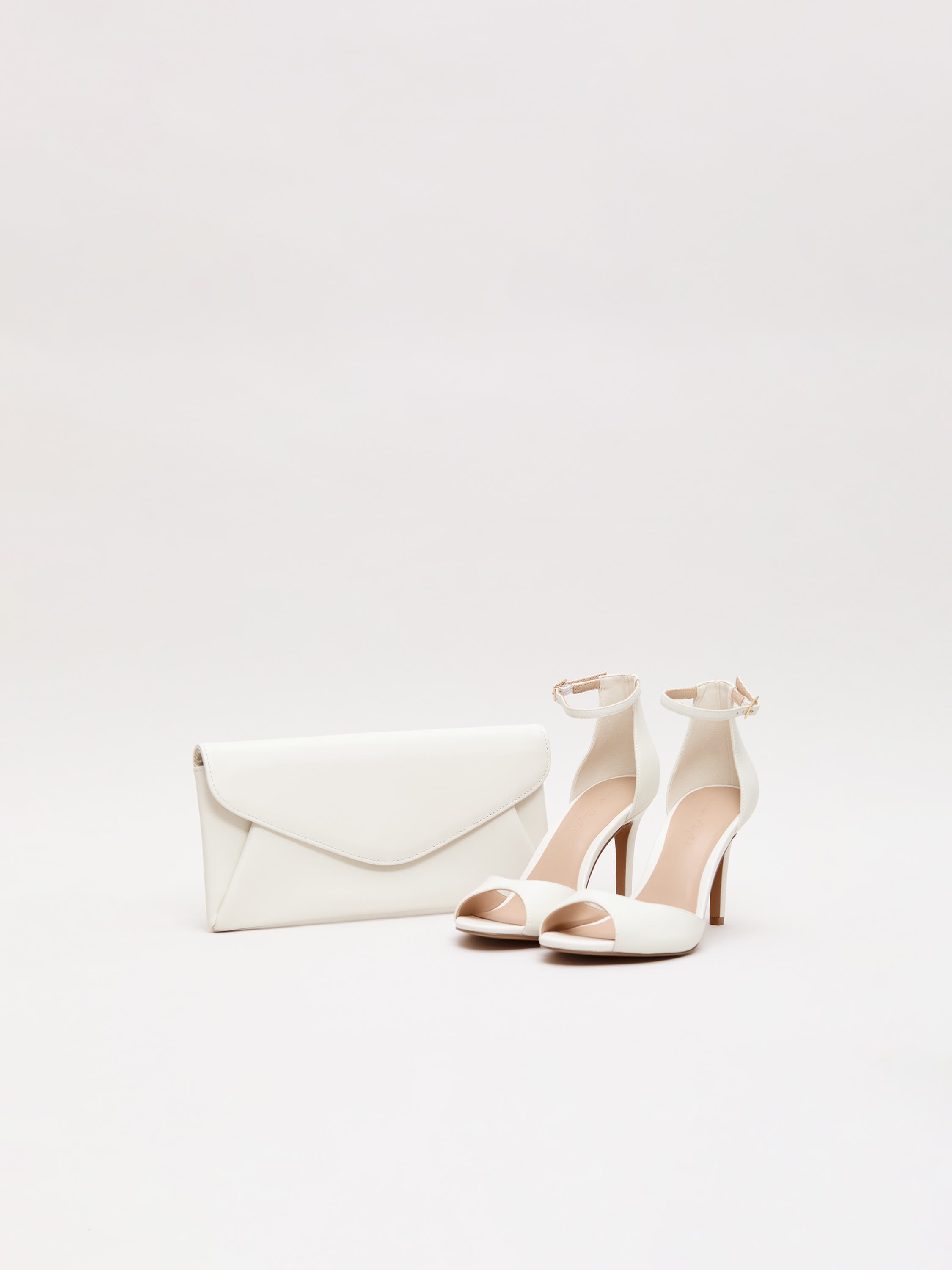 Phase Eight Leather Clutch Bag, Alternate, color, Cream