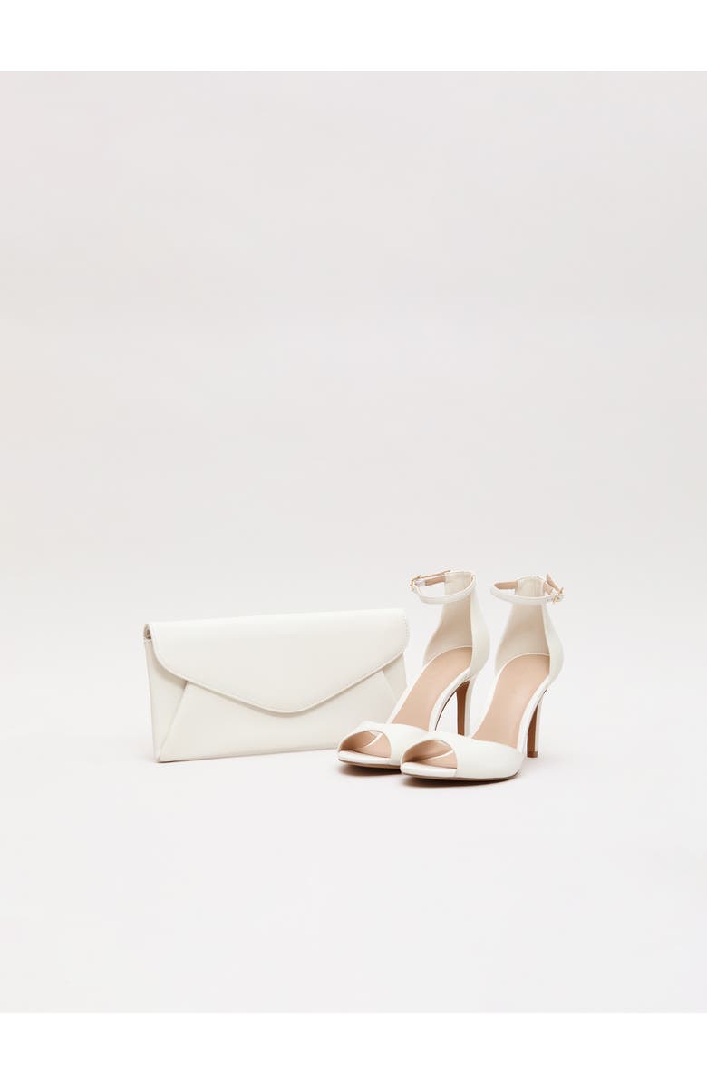 Phase Eight Leather Clutch Bag, Alternate, color, Cream