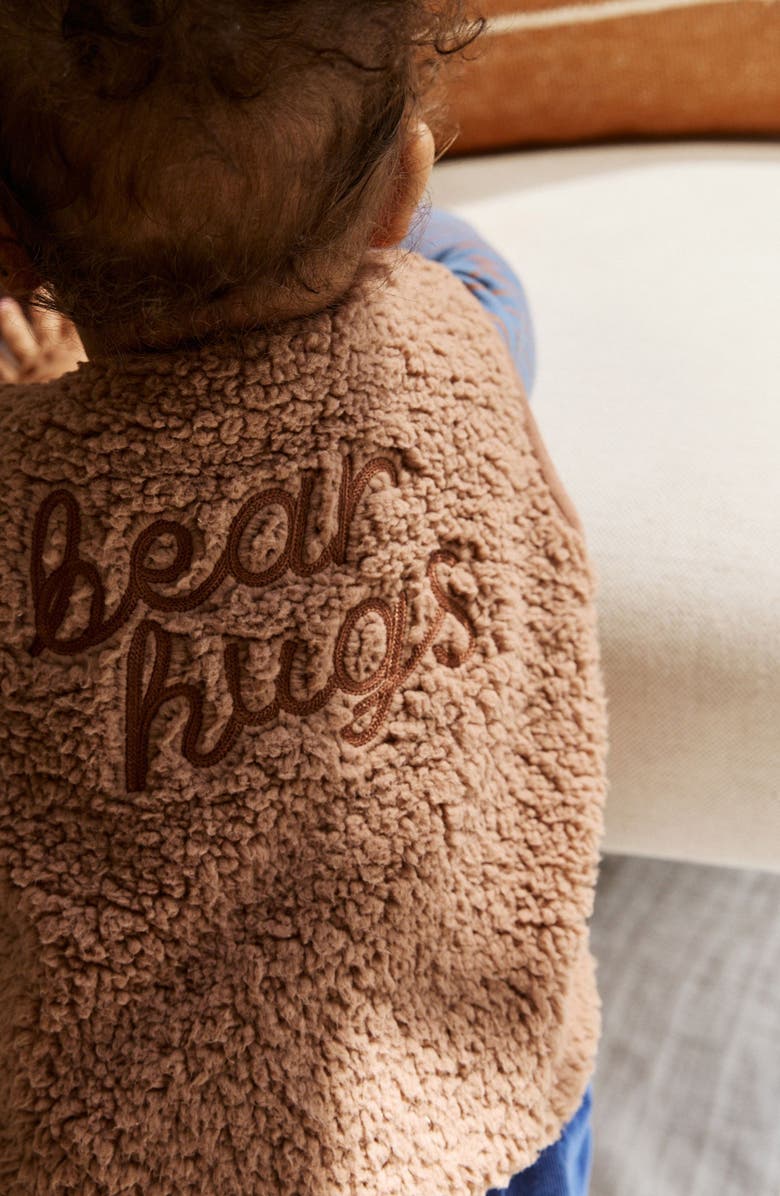 NEXT Long Sleeve T-Shirt, Teddy Vest & Pants Set, Alternate, color, Blue