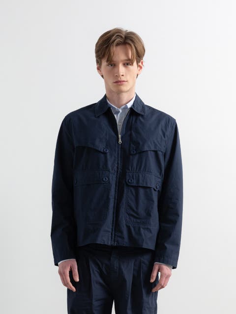 Long Sleeve Utility Zip Jacket