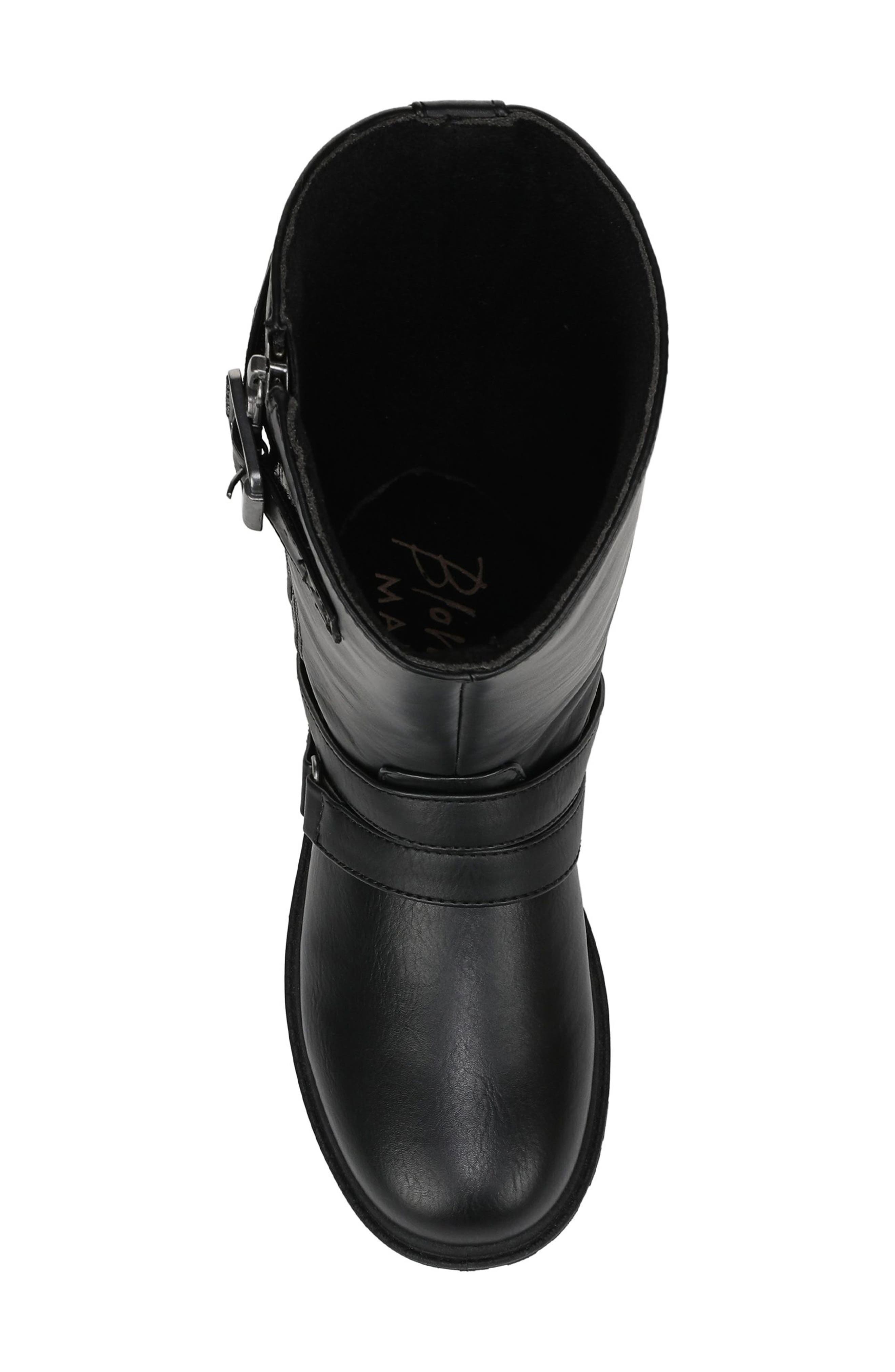 Kids' Reese Faux Leather Tall Boot, Alternate, color, BLACK FAUX LEATHER