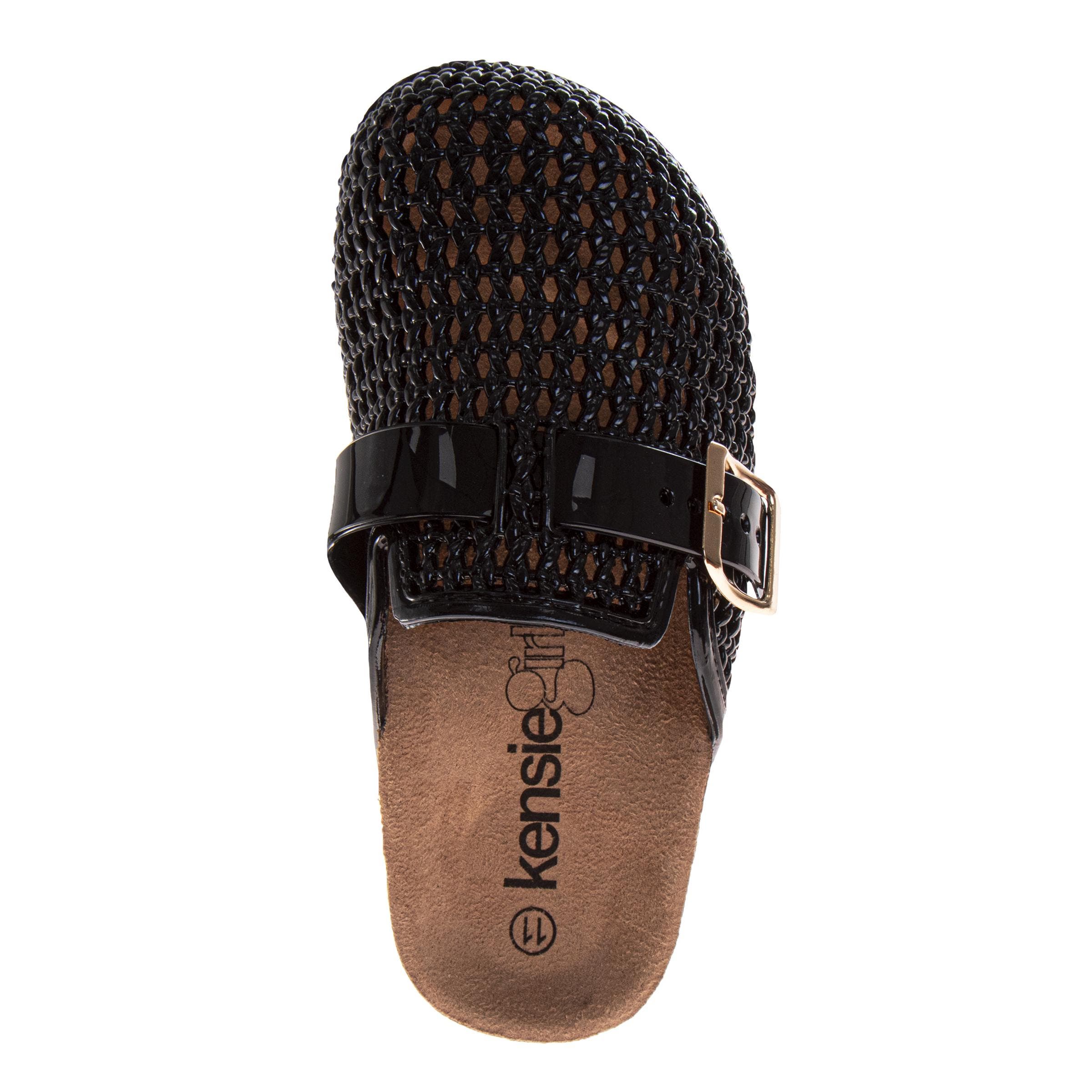 Kensie Girl Clogs Sandals, Alternate, color, Black Solid