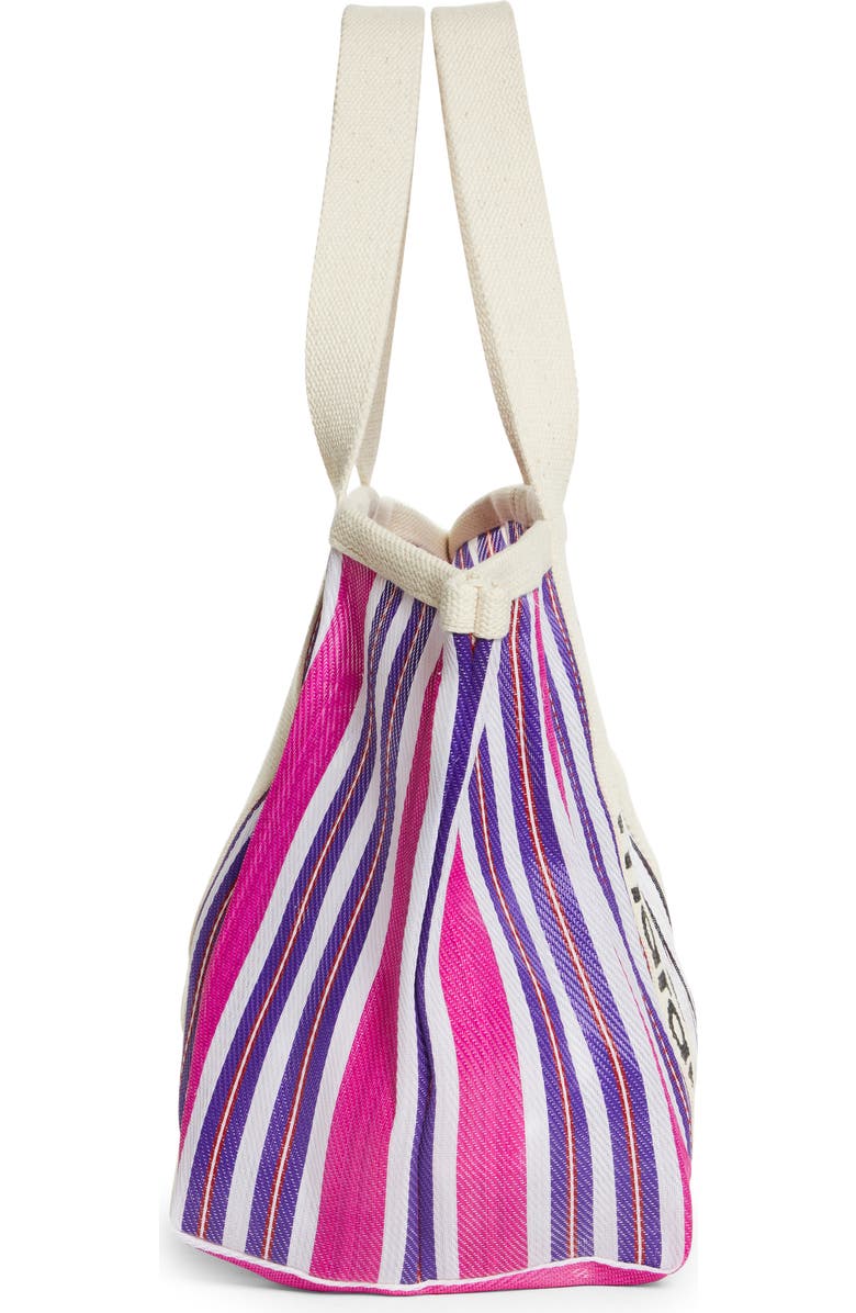 Isabel Marant Darwen Logo Stripe Nylon Tote, Alternate, color,