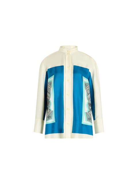 LYN Scarf Print Shirt