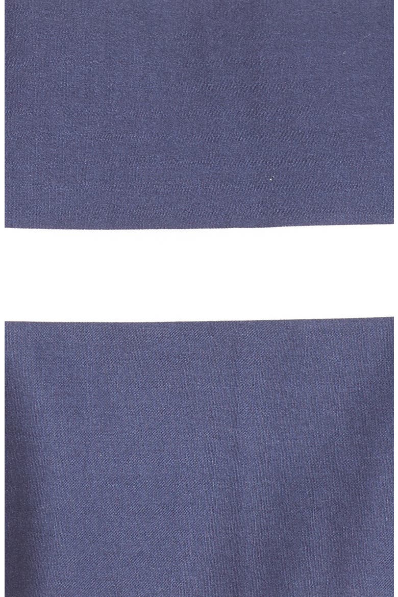Stripe Fit & Flare Dress, Alternate, color, NAVY/ WHITE