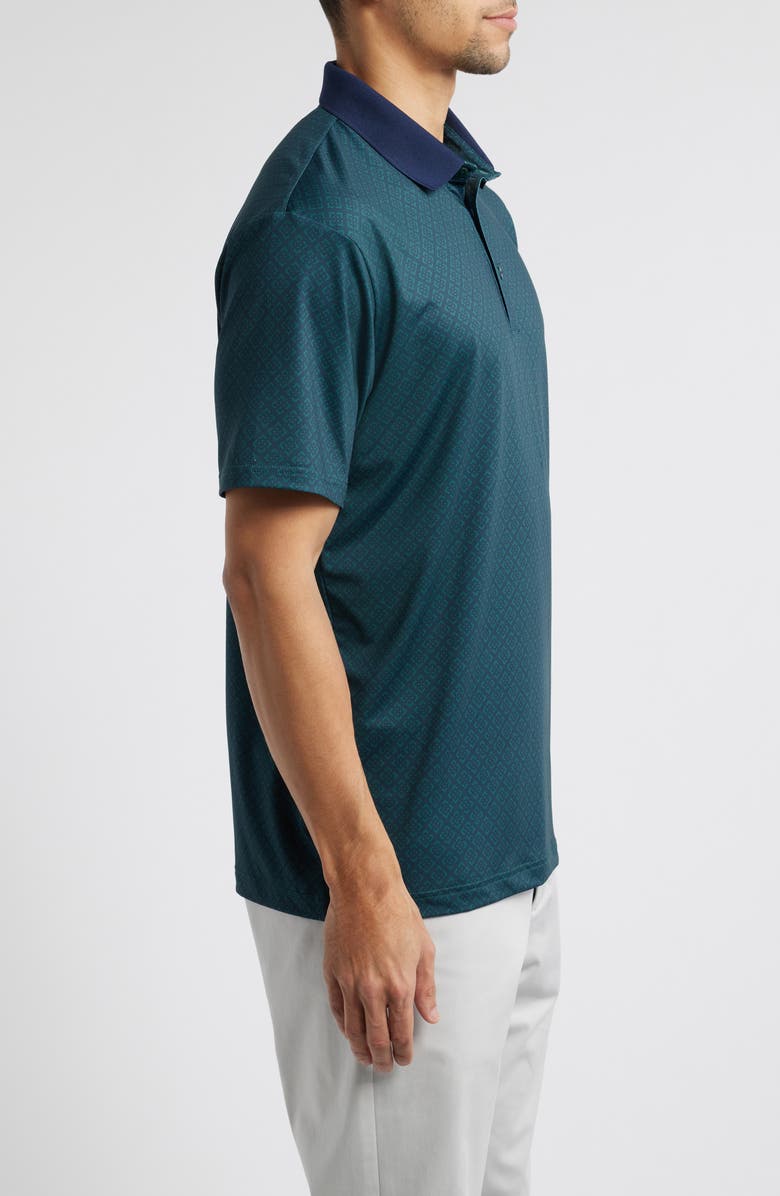 Swannies Evan Diamond Print Golf Polo, Alternate, color, 