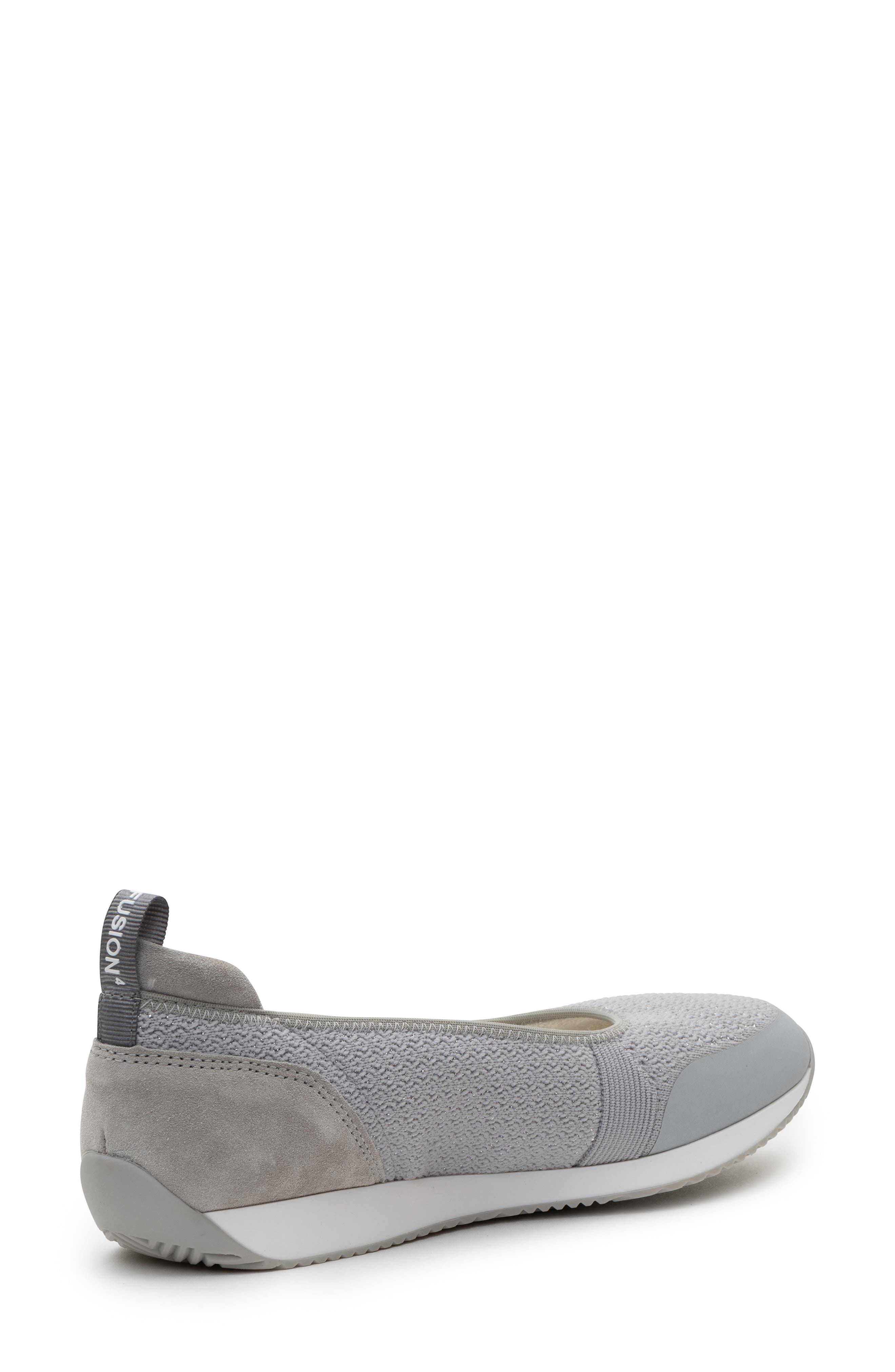 ara Perth Sport Mixed Media Ballet Flat, Alternate, color, Pebble