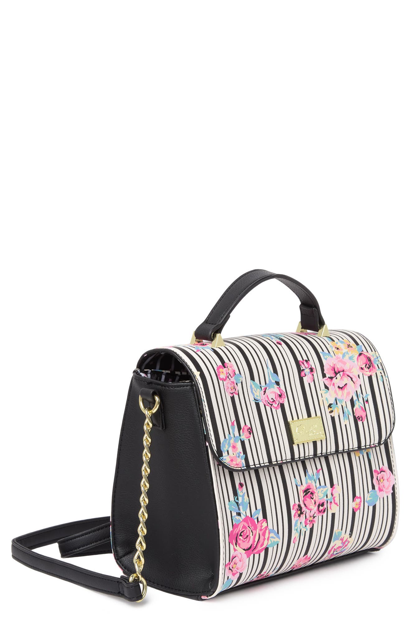 Luv Betsey by Betsey Johnson Heart Quilted Crossbody Bag, Alternate, color, 