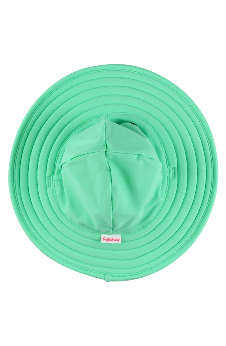 RuffleButts UPF50 Sun Protected Swim Hat, Alternate, color, Spring Green