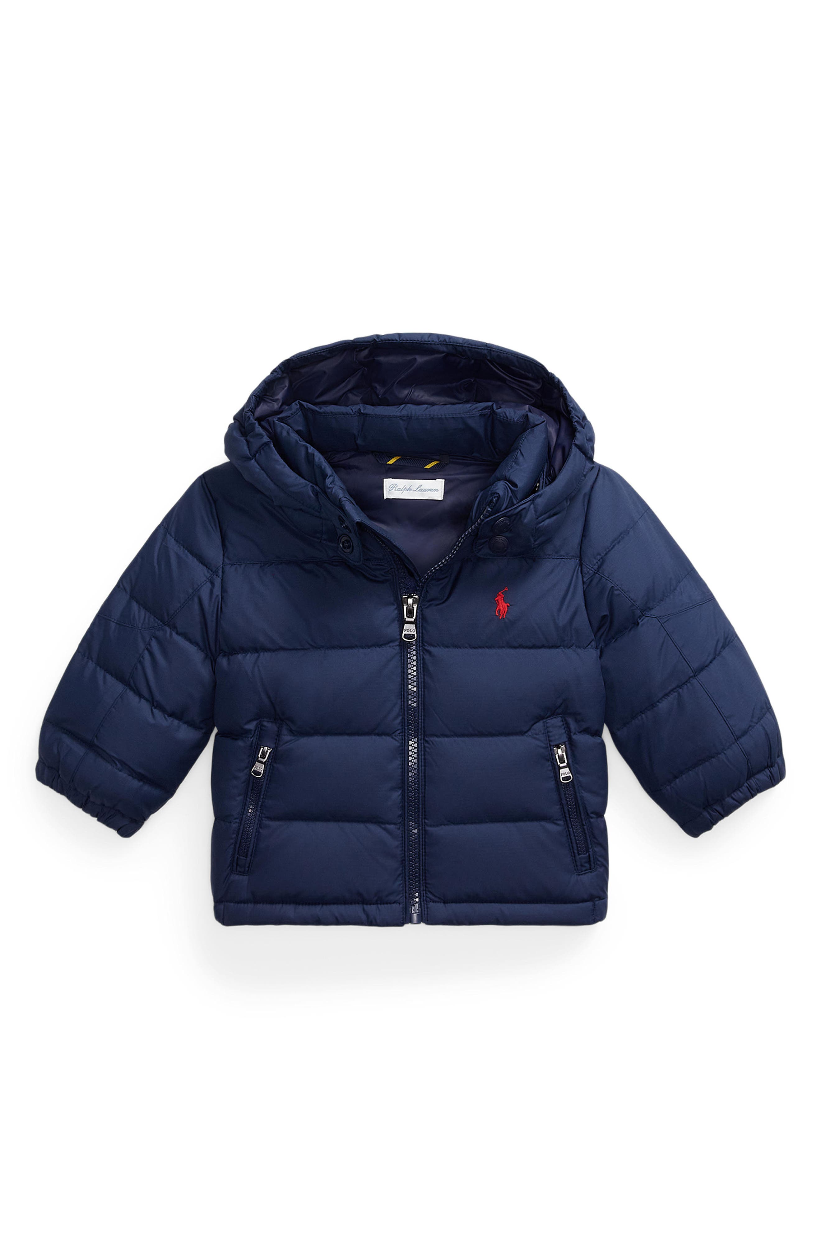 Ralph Lauren 650 Fill Power Down Puffer Coat with Removable Hood