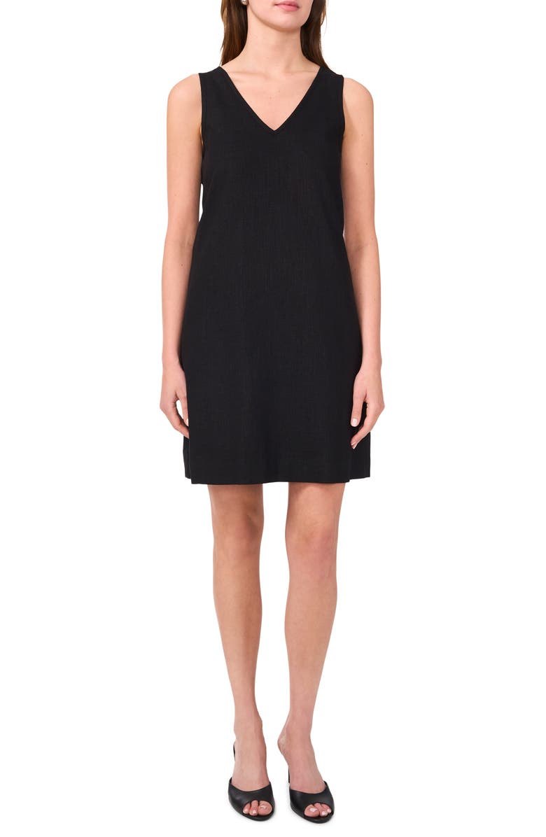 Halogen<sup>®</sup> V-Neck Sleeveless Shift Dress, Main, color, 