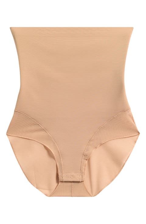 Powermesh Zoned High Waisted Briefs (Regular & Plus)