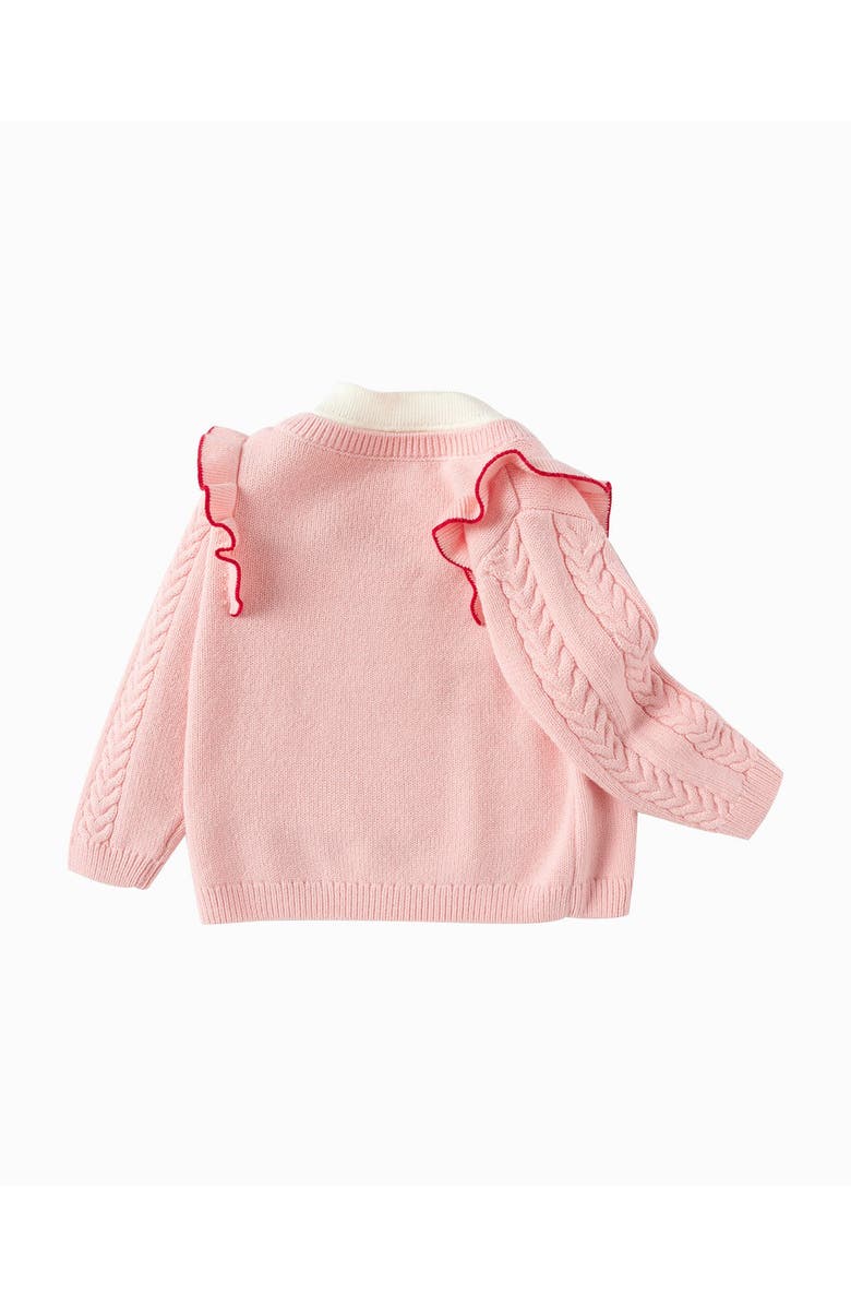 Balabala Sweet Pink Bow Knit Sweater, Alternate, color, Pink