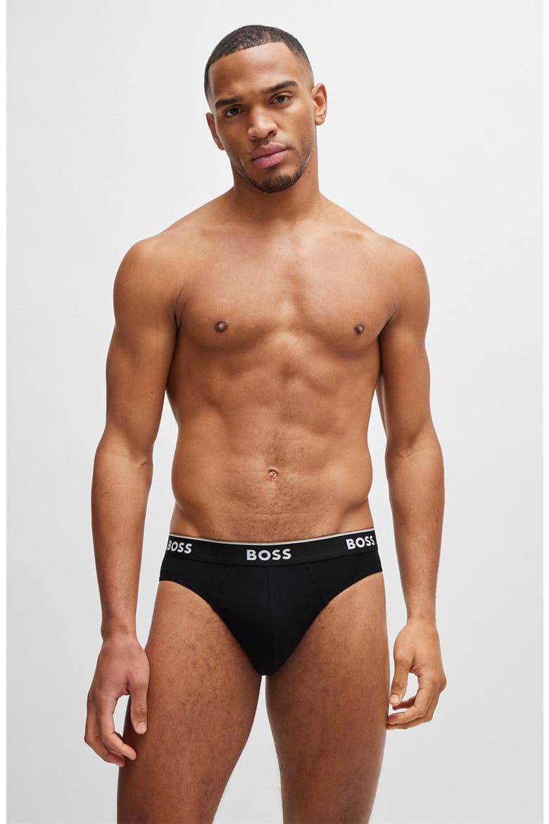 3-Pack Power Stretch Cotton Briefs, Alternate, color, BLK