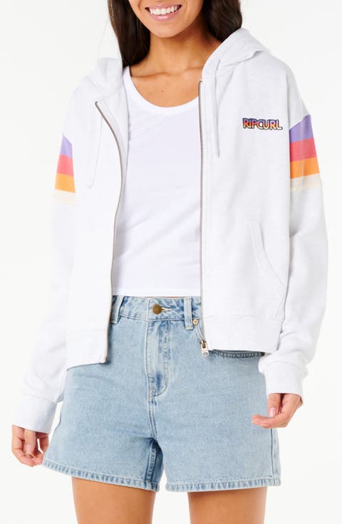 Surf Revival Zip Through Hoodie