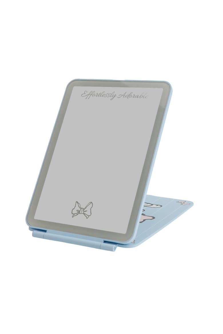 Peanuts Snoopy "Bowtie" Touchpad Mini Led Makeup Mirror, Alternate, color, Blue