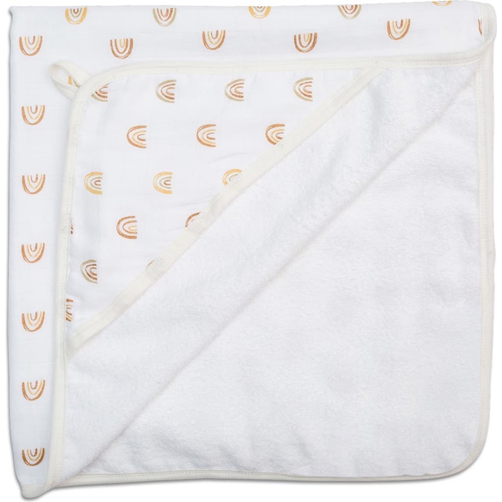 Lulujo Hooded Towel In Rainbow