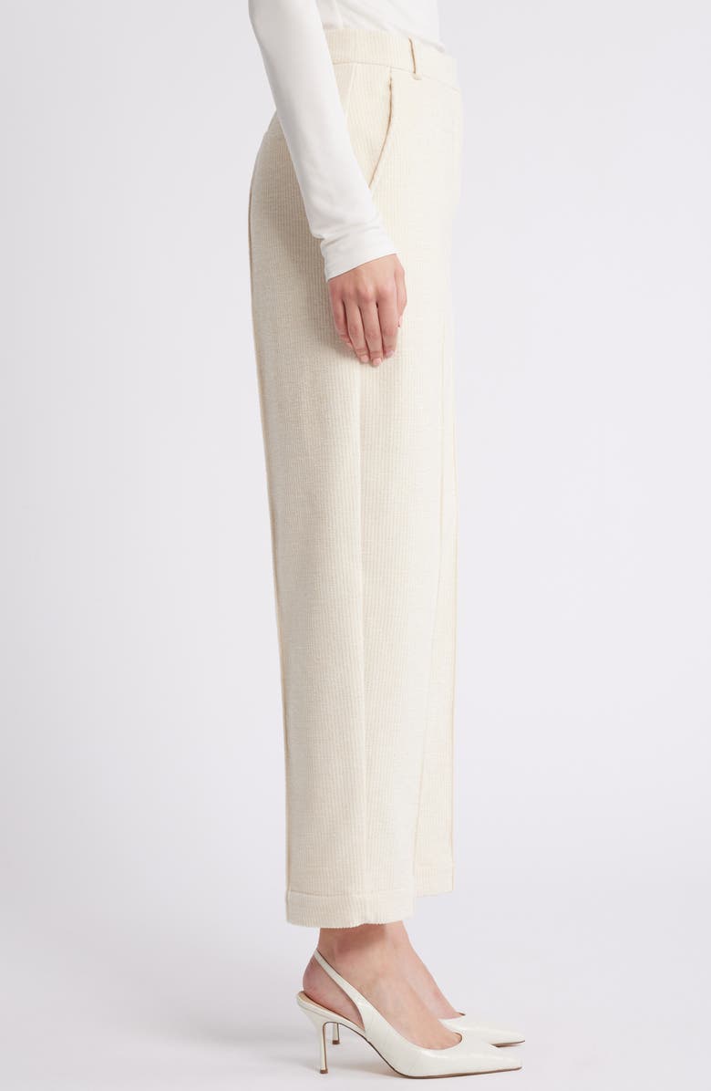 BOSS Tatepa Textured Stripe Straight Leg Pants, Alternate, color,