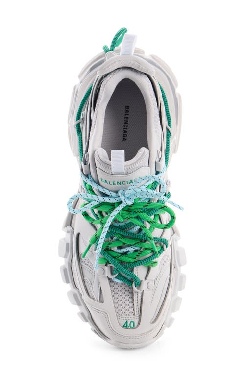 Balenciaga Track Trail Laces Sneakers Gray In White