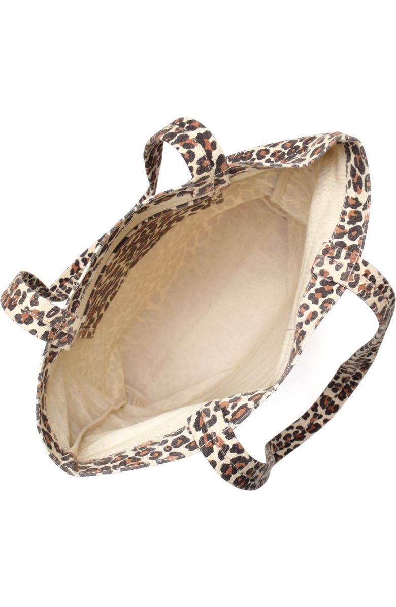 New Amsterdam Leatherworks Eden Canvas Tote, Alternate, color, Leopard