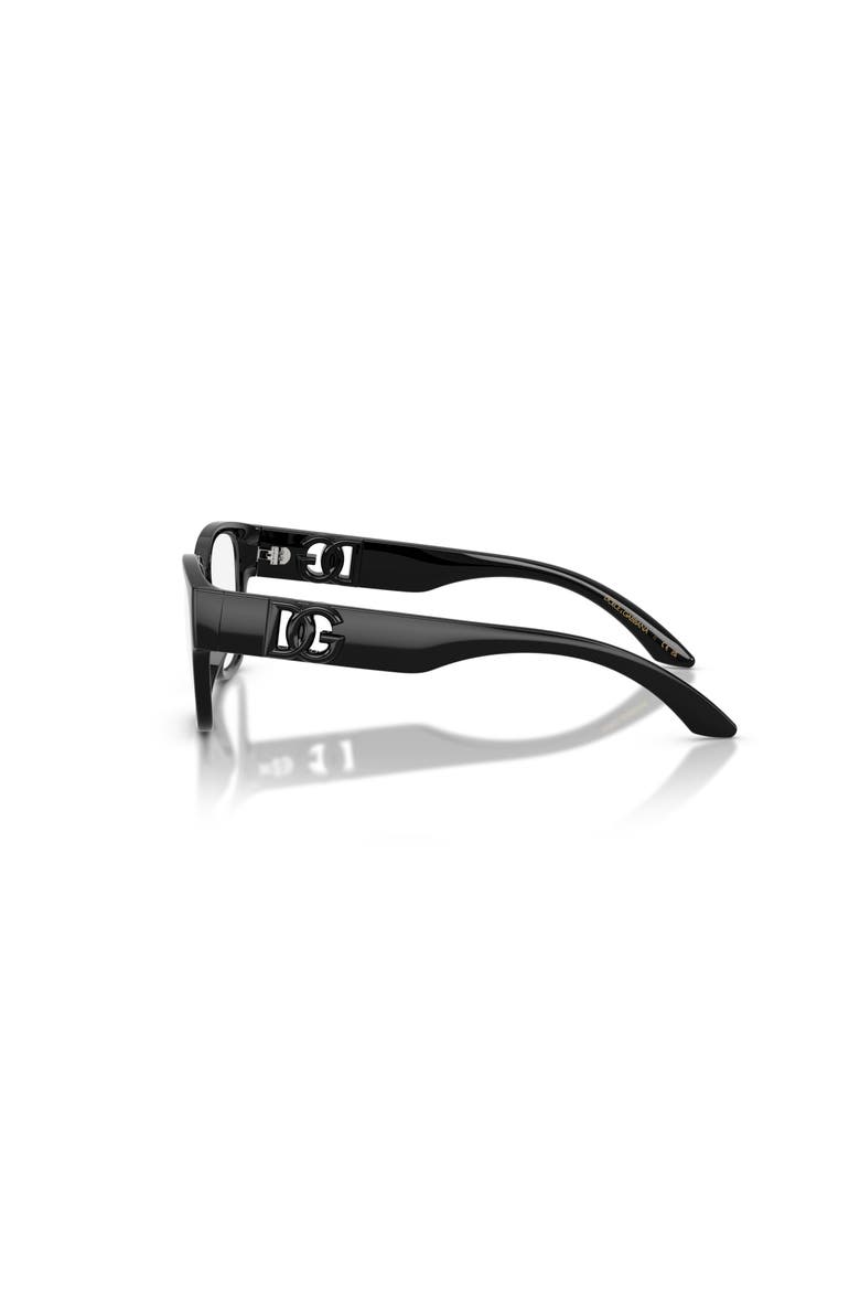 49mm Square optical glasses, Alternate, color, Black