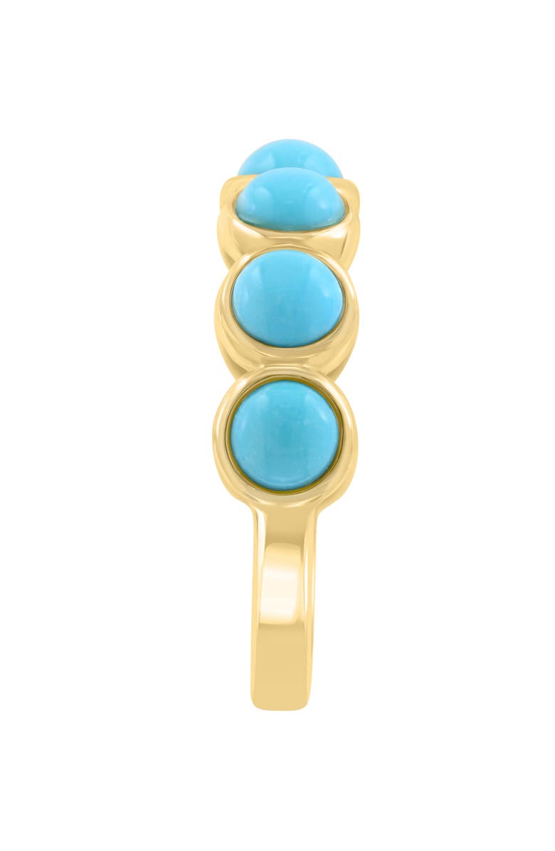 EFFY 14K Gold Plated Sterling Silver Turquoise Ring, Alternate, color, Blue