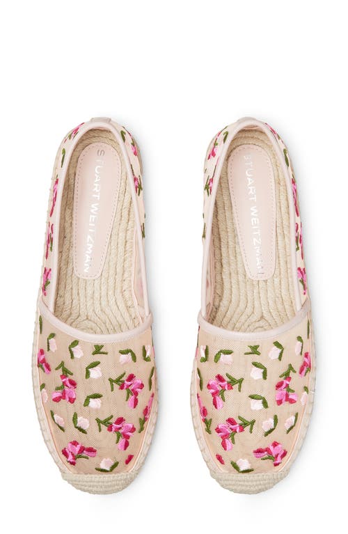 Stuart Weitzman Bareitall Espadrilles In Rosewater Multi/rosewater