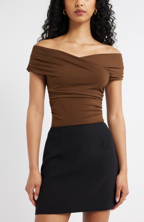 Crossover Off the Shoulder Top