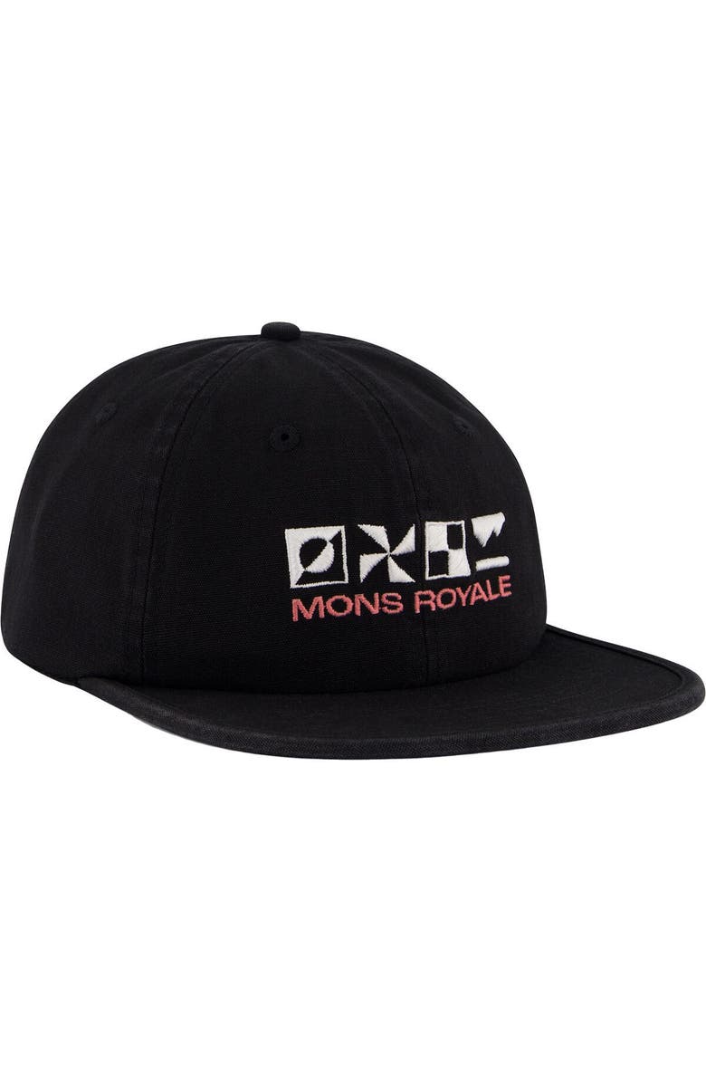 Mons Royale Roam 6 Panel Cap, Main, color, Vintage Black