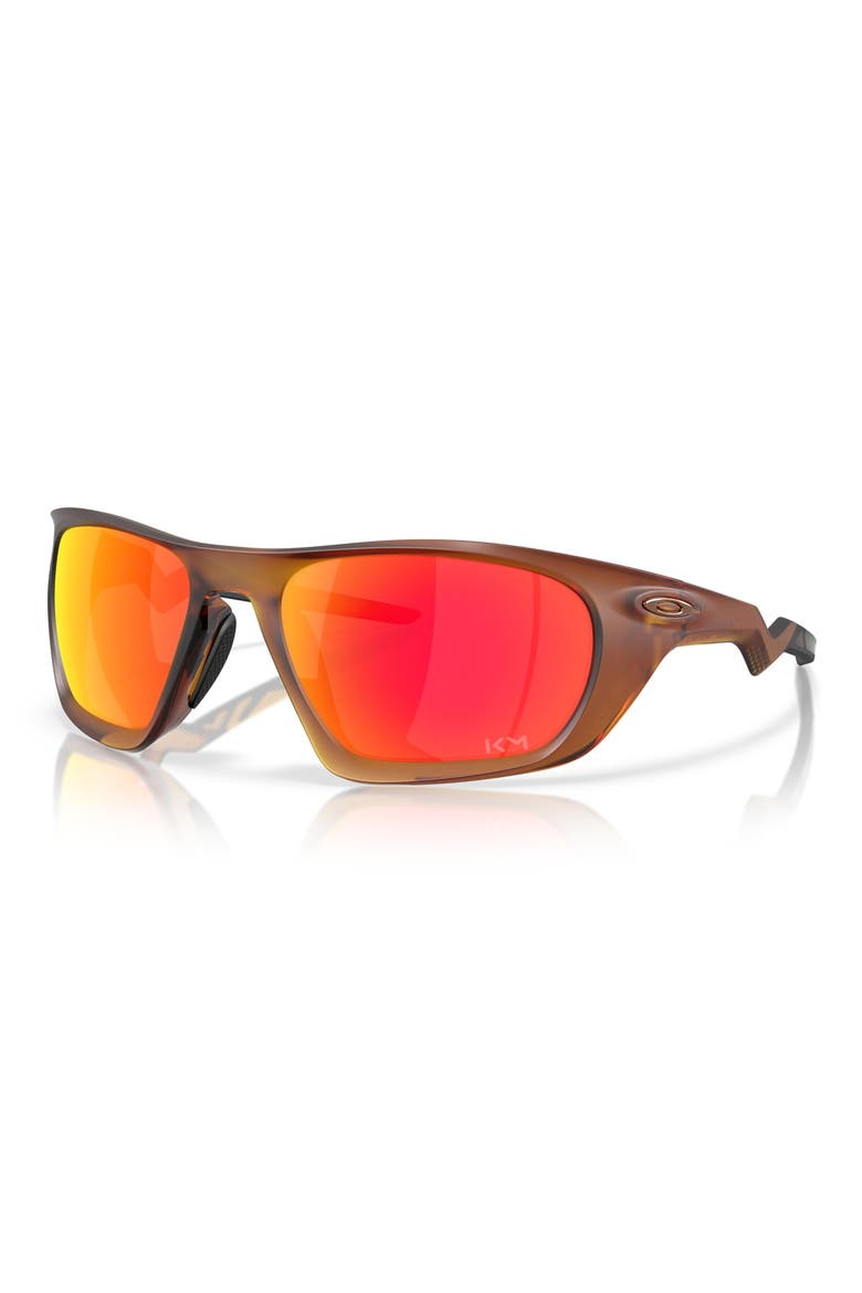 Lateralis 60mm Rectangle Sunglasses, Alternate, color, MATTE DARK AMBER / PRIZM RUBY