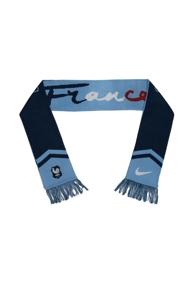 France National Team Local Verbiage Scarf, Alternate, color, Navy