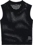 Theory Open Stitch Pima Cotton Sweater Vest