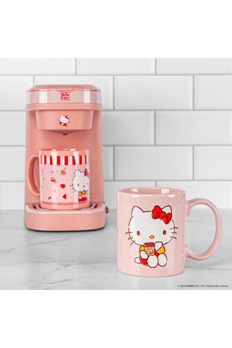 Hello Kitty Single Cup Coffee Maker Gift Set with 2 Mugs, Main, color, None