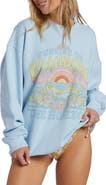 Billabong Ride In Cotton Blend Graphic Sweatshirt