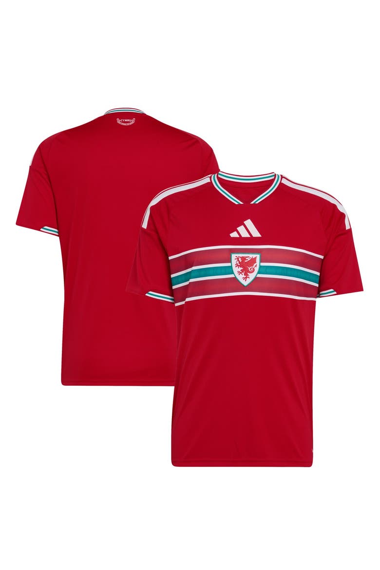 Men's adidas  Red Wales National Team FIFA x World Cup 2026 Home Replica Jersey, Main, color, Red