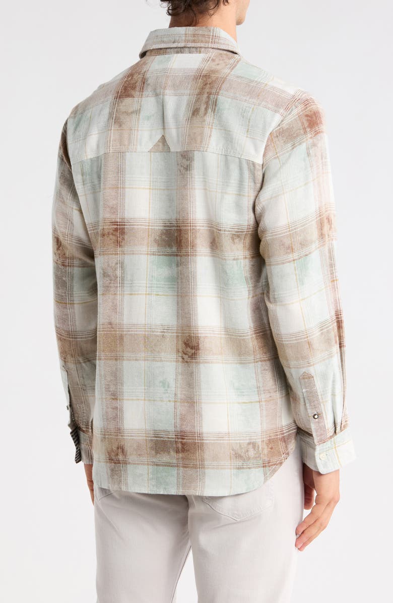 Scotch & Soda Relaxed Fit Washed Check Button-Up Shirt, Alternate, color, Tahitian Teal Check