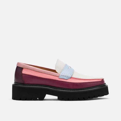 Marc Nolan Ms. Adler Leather Lug Penny Loafers