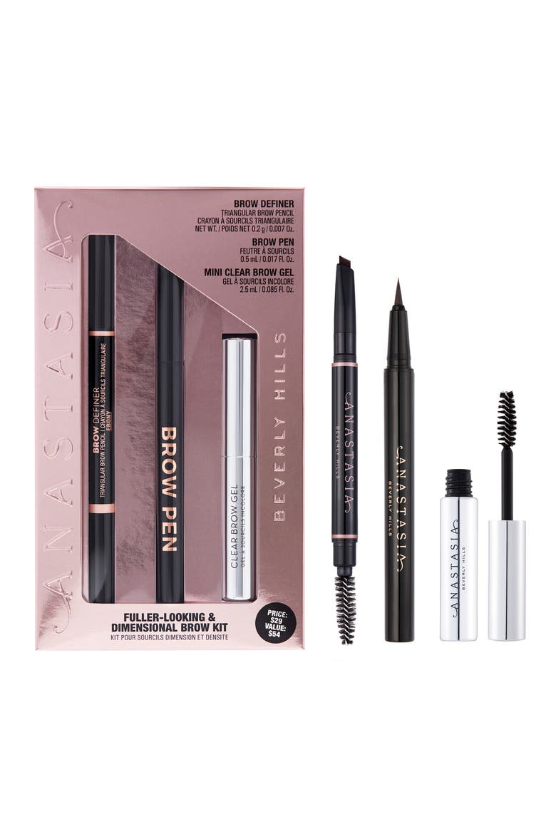 Fuller-Looking & Dimensional Brow Kit, Main, color, EBONY