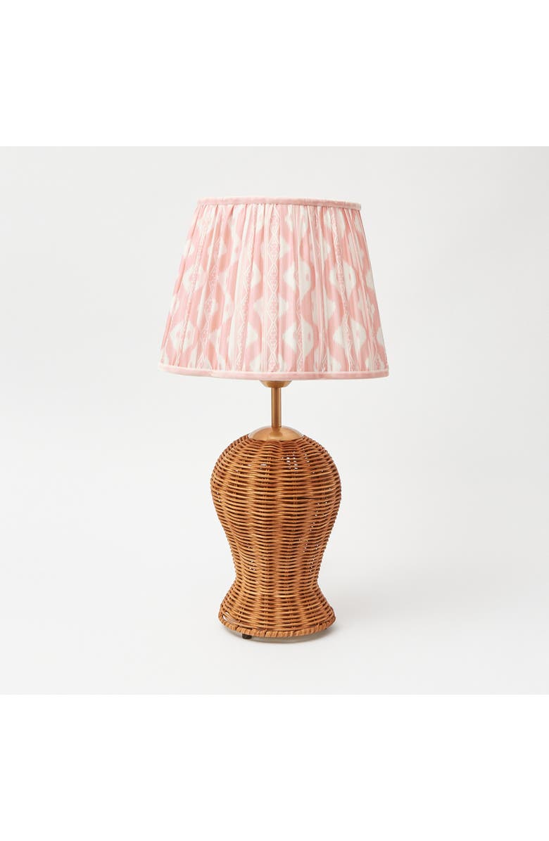 Mrs. Alice Pink Ikat Lampshade, Alternate, color, Pink