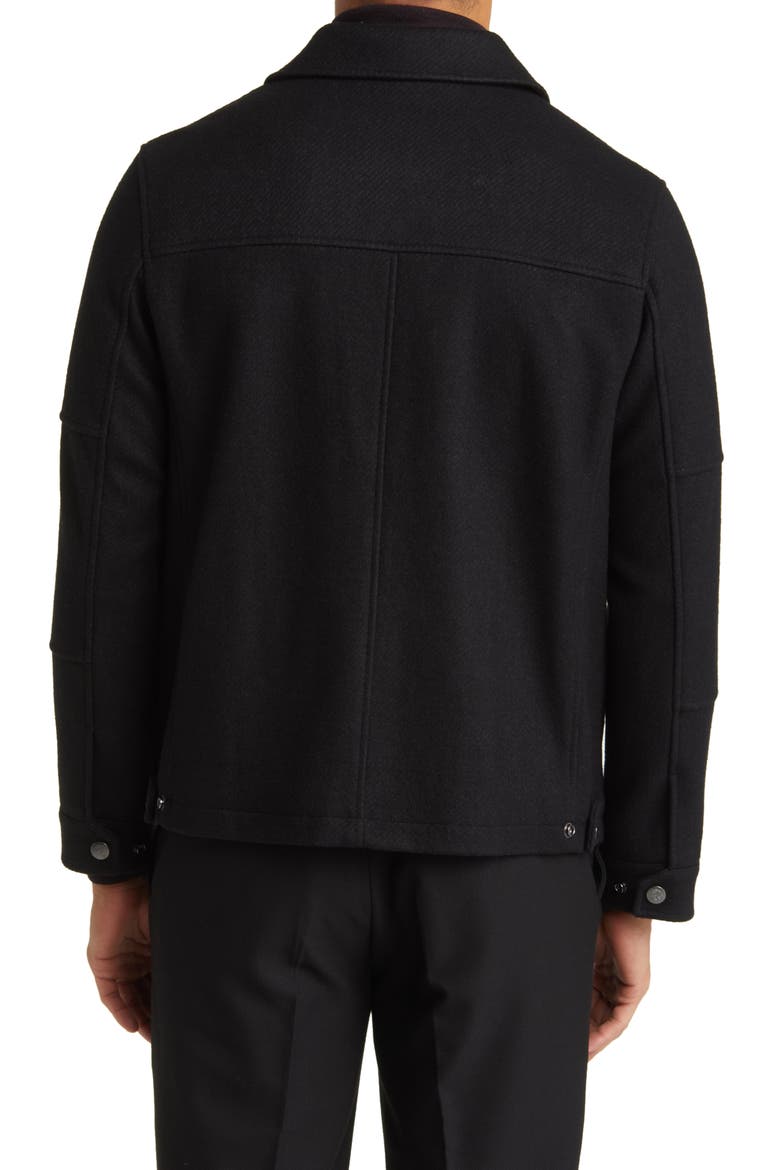 Paloma Wool Blend Twill Jacket, Alternate, color, BLACK TWILL