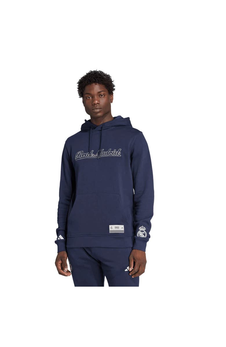 adidas Men's adidas  Navy Real Madrid US Pack Pullover Hoodie, Main, color, 