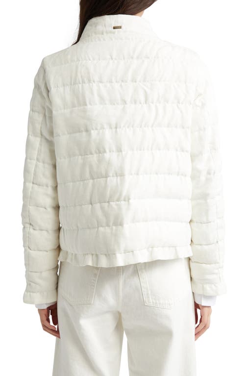 Herno Velvet Corduroy Channel Quilted Down Jacket