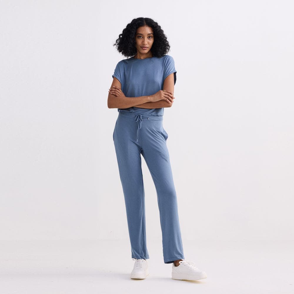 Relaxed Tee Set in Blue