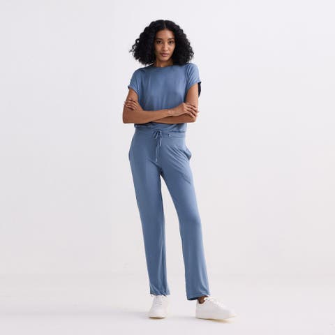Relaxed Tee Set in Blue