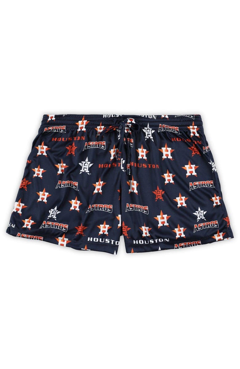 CONCEPTS SPORT Women's Concepts Sport White/Navy Houston Astros Plus Size Tank Top & Shorts Sleep Set, Alternate, color, White