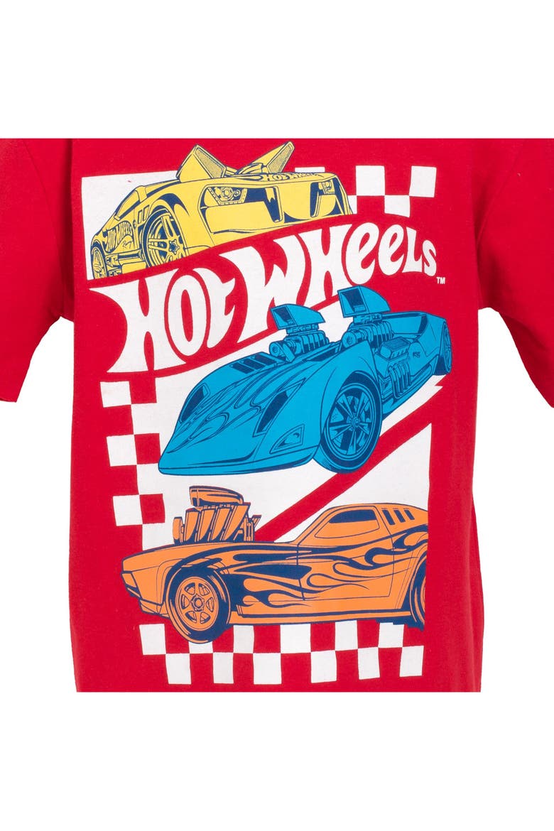 Boys' 2-Pack Racing T-Shirts, Alternate, color, Grey And Red
